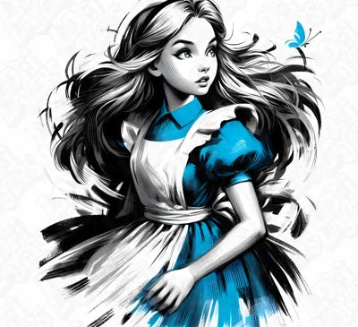 Alice in Wonderland Filament Painting