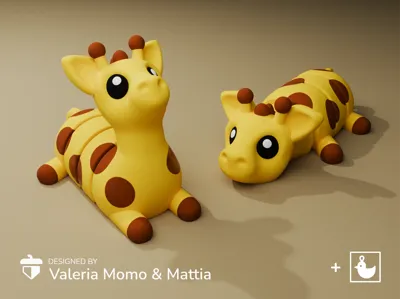 Giraffe Flexi Keychain / Charm