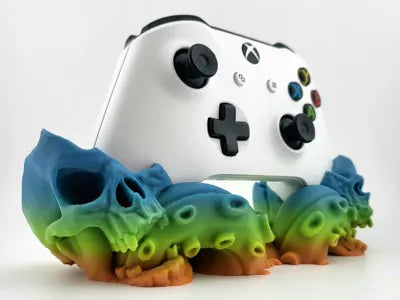 Xbox Controller Holder Stand Skull And Tentacle - 3D printed Xbox controller stand