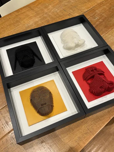 Dark Vader layered sculpture