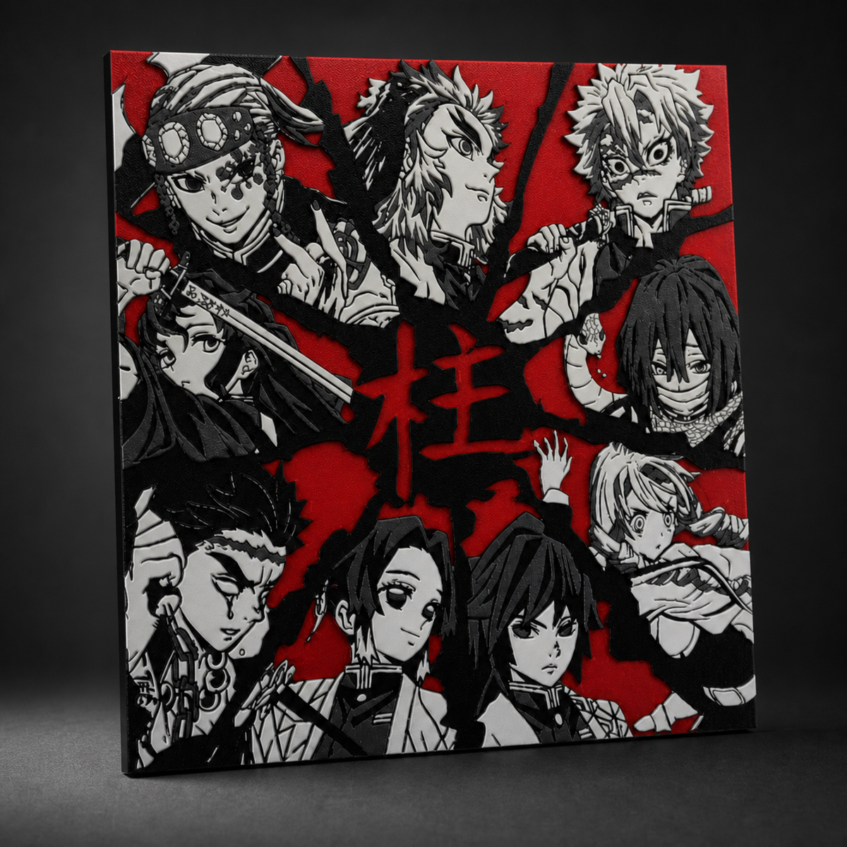 Demon Slayer Characters Textured Wall Art