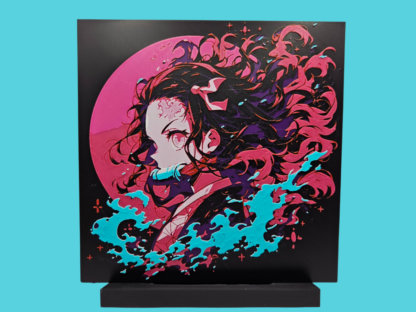 Demon Slayer Nezuko Textured Wall Art