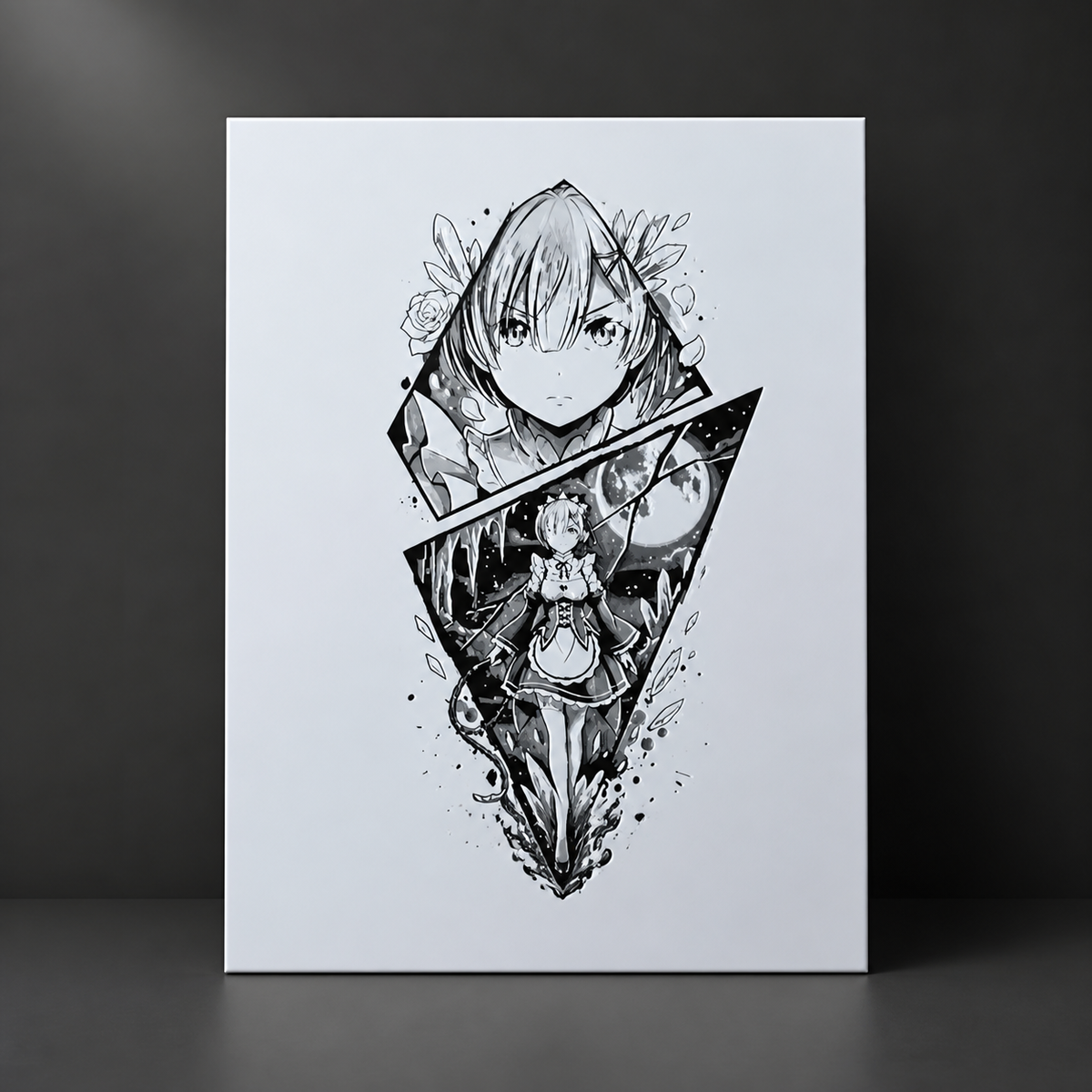 Rem RE:ZERO Textured Wall Art
