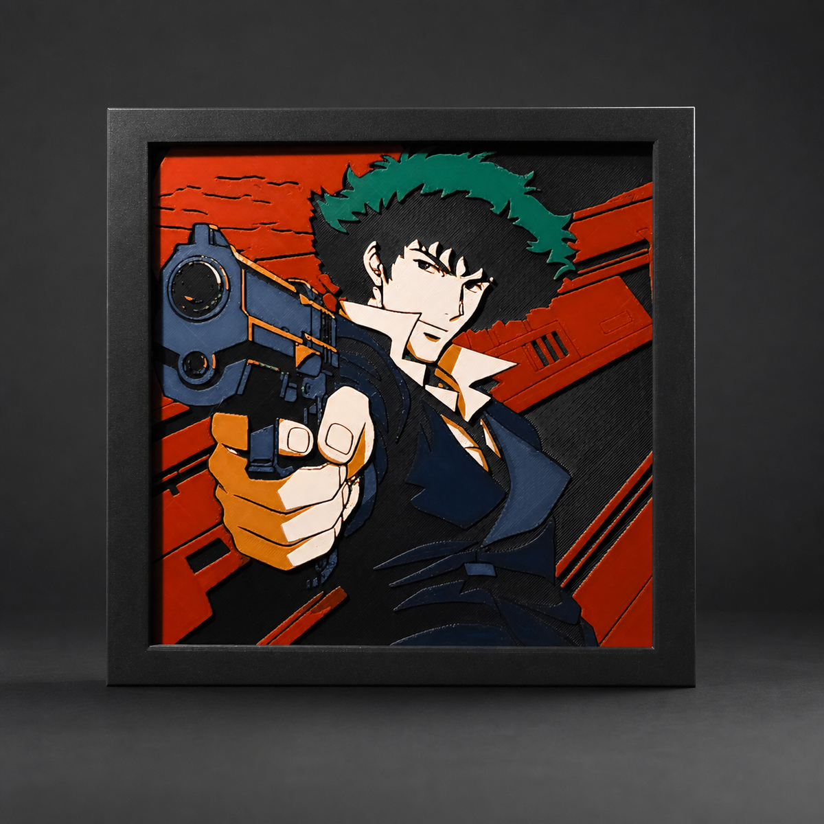 Spike Spiegel Cowboy Bebop Textured Wall Art