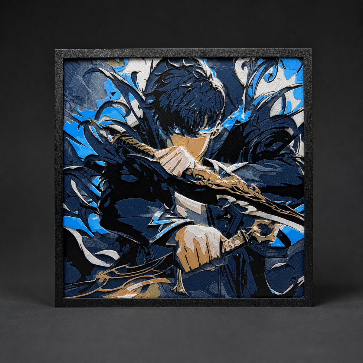 Sung Jinwoo Solo Leveling Textured Wall Art