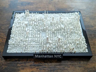 New York City Midtown Manhattan Mini v2 Topographic Map