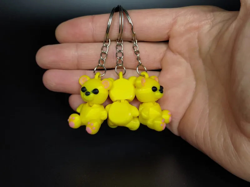 Cute gummy bear keychain