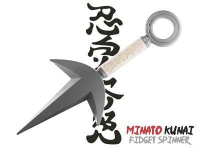Minato Kunai Fidget Spinner 3D-printed anime product by Nova Prints