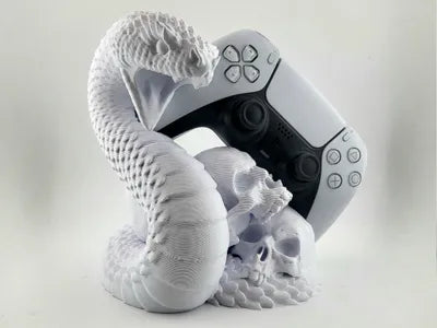Controller Stand PS5 Holder Snake And Skull - 3D printed PlayStation controller stand