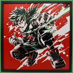 Deku Hero Display 3D-printed anime product by Nova Prints