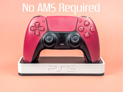 PS5 Controller Stand - PS5 Logo - 3D printed PlayStation controller stand