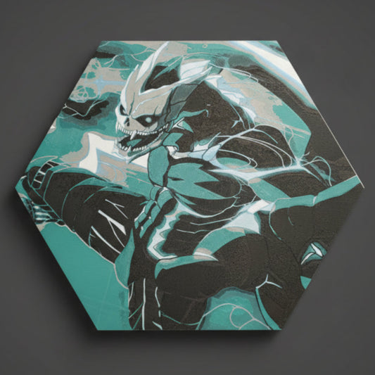 Kaiju No. 8 honeycomb textured wall art