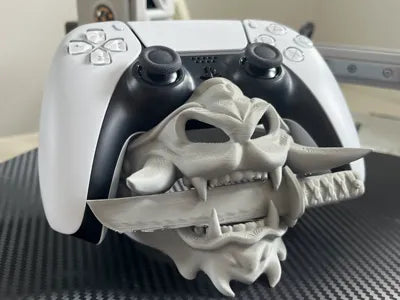 Oni Mask - PS5 - Controller Holder - 3D printed PlayStation controller stand