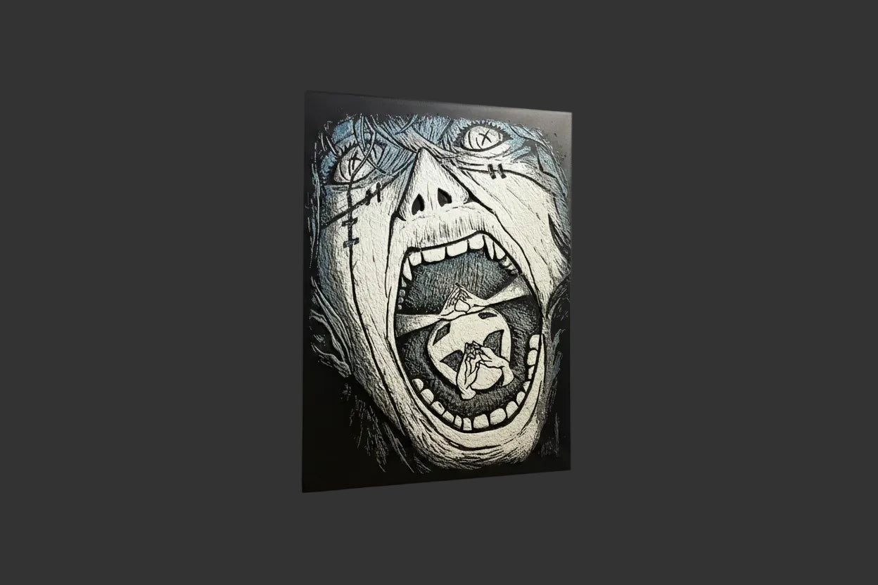 Mahito layered textured wall art