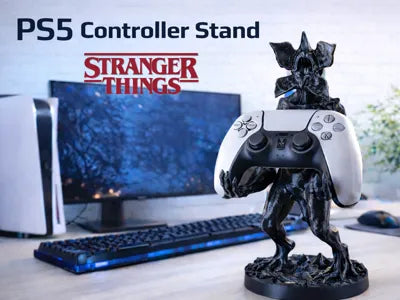 Demogorgon PS5 Controller Stand - 3D printed PlayStation controller stand