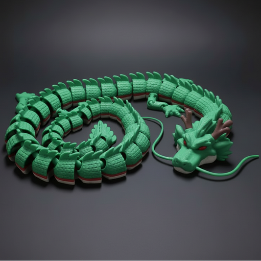 Shenron Articulated Dragon 3D-printed anime product by Nova Prints