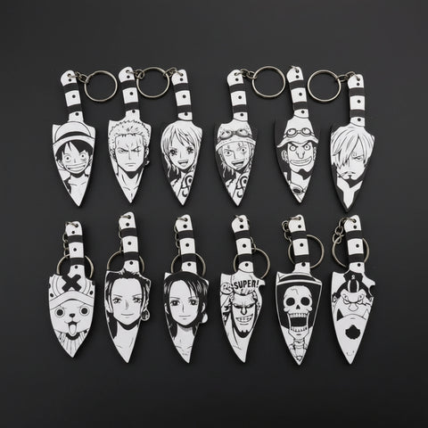 One Piece Manga-Cut Keychains 3D-printed anime product by Nova Prints