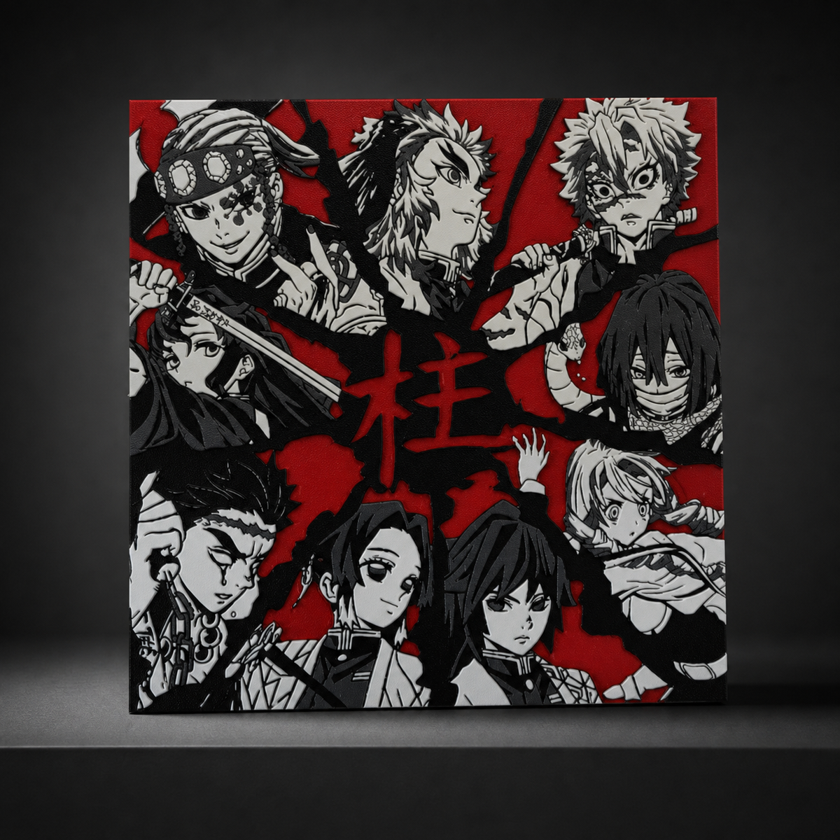 Demon Slayer Characters Textured Wall Art