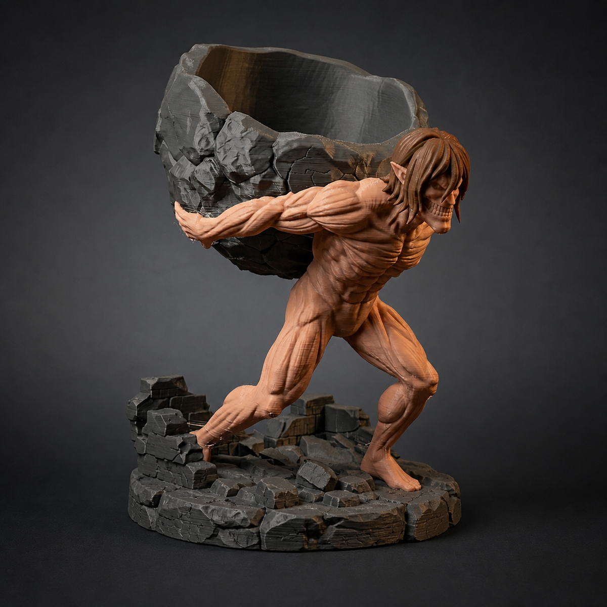 Eren Attack Titan Desk Organizer Statue