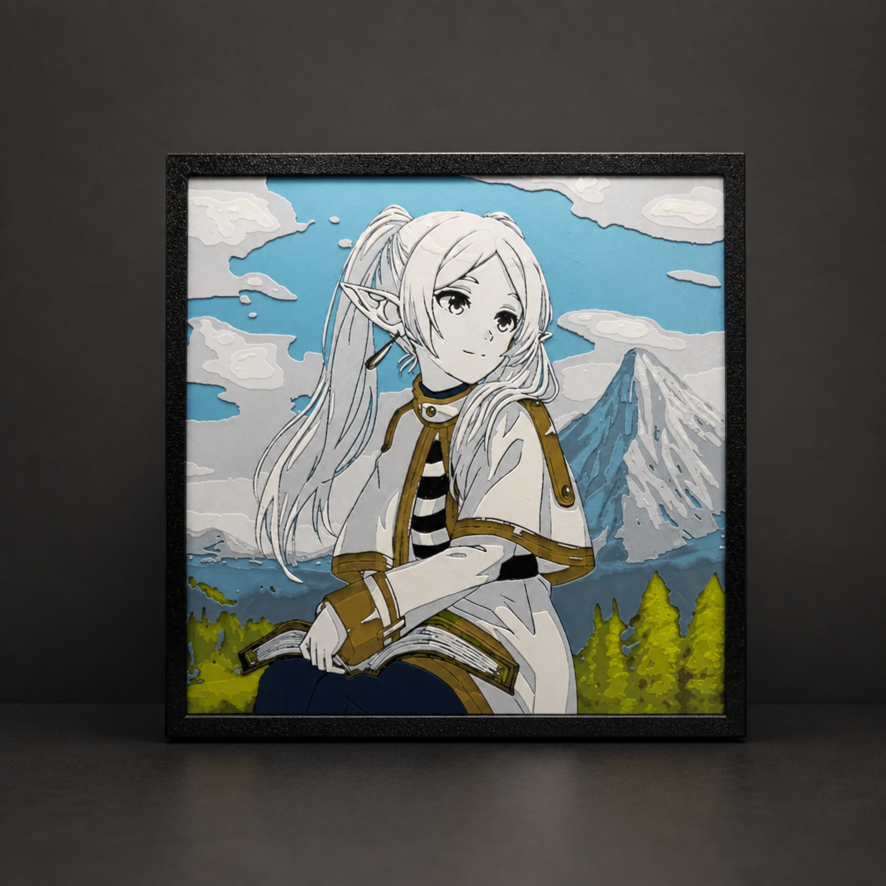 Frieren Mountain Textured Wall Art