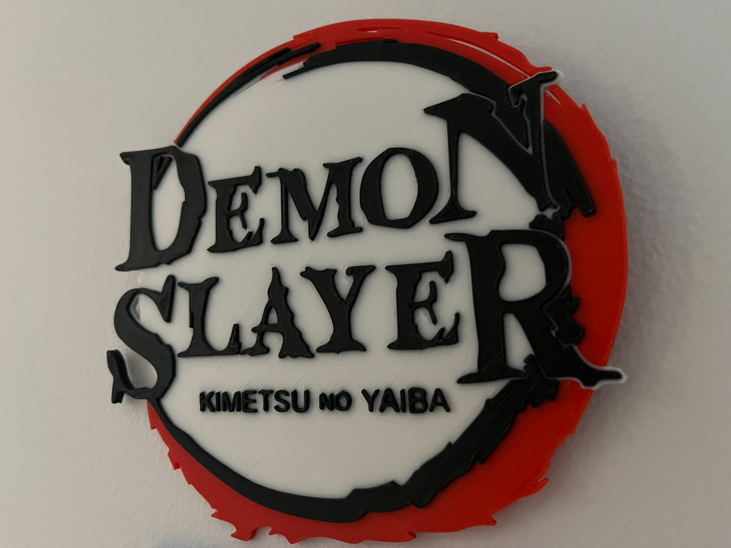 Demon Slayer 3D Embossed Logo Display