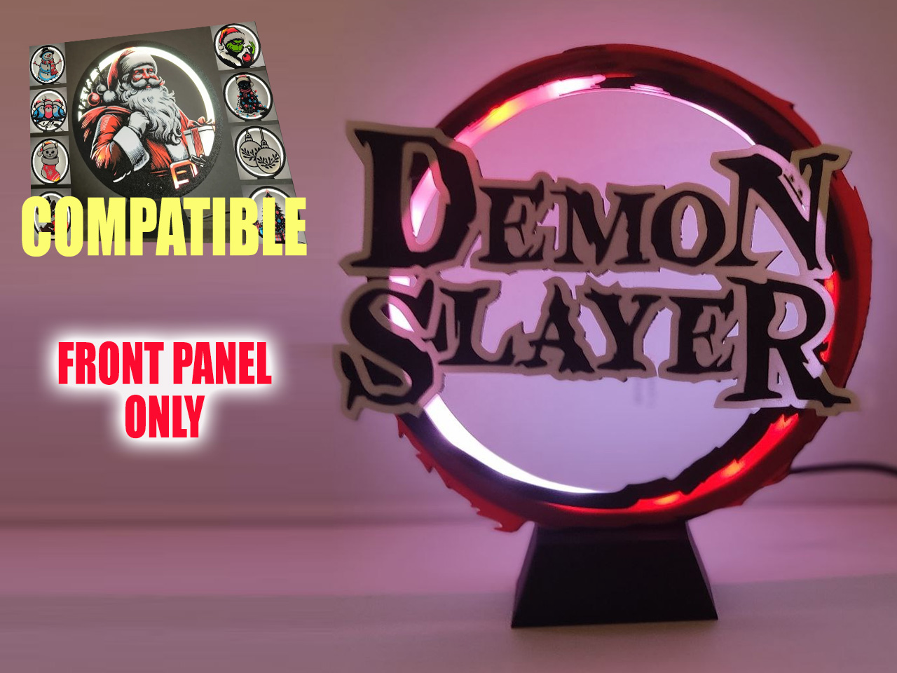 Demon Slayer Ring Lamp Front Panel